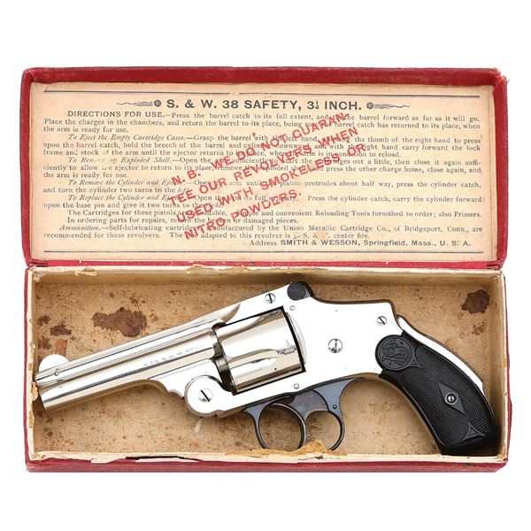 Excellent Smith & Wesson 38 Safety Hammerless Revolver
