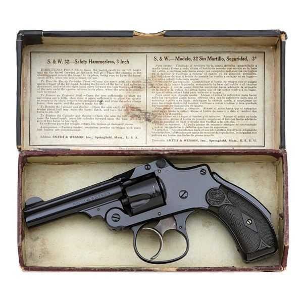 Excellent Smith & Wesson 32 Safety Hammerless Revolver