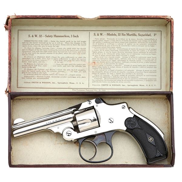 Excellent Smith & Wesson 32 Safety Hammerless Revolver