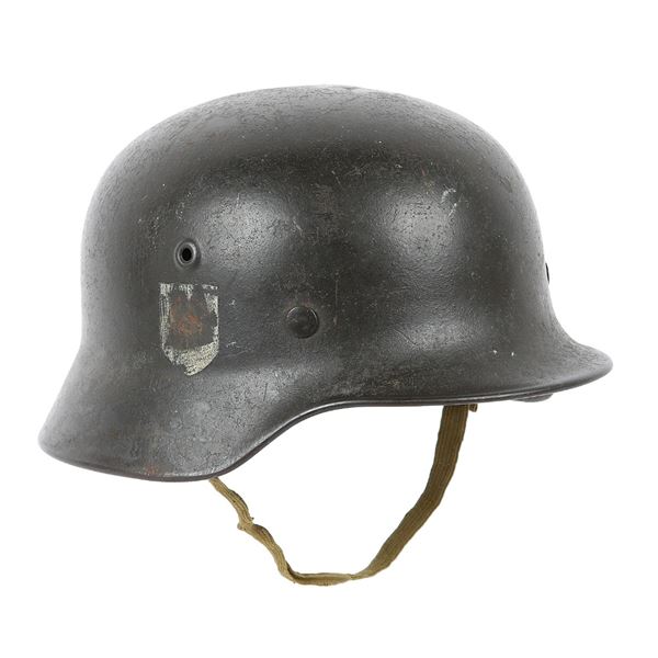 German M40 Stahlhelm With SS Runes