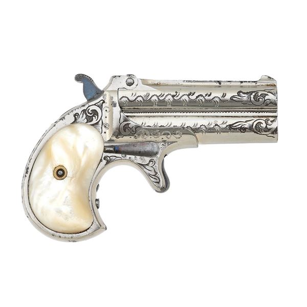 Engraved Remington Model 95 Double Deringer