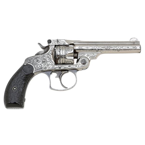 Engraved Smith & Wesson Second Model 32 Double Action Revolver