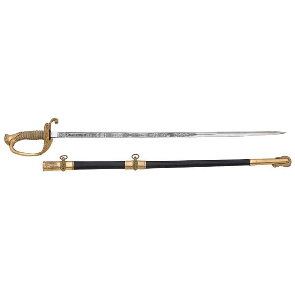 U.S. Model 1852 Naval Officer's Sword With Presentation