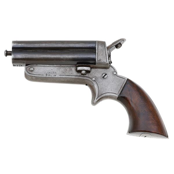 Spanish Copy of a Sharps Four-Barrel Pepperbox by Teodoro Ybarzabal