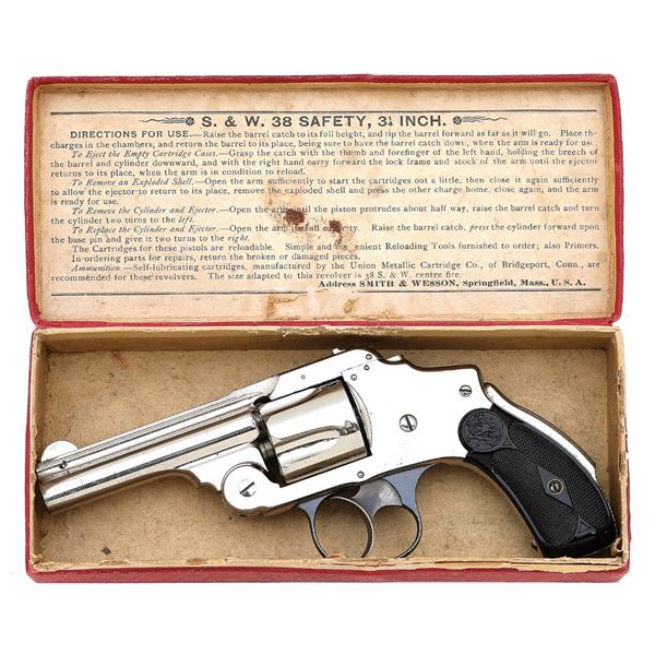 Smith & Wesson 38 Safety Hammerless Double Action Revolver