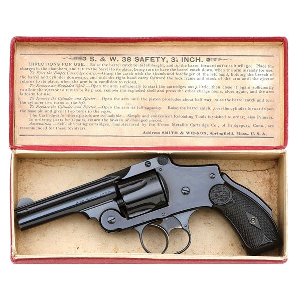 Smith & Wesson 38 Safety Hammerless Double Action Revolver