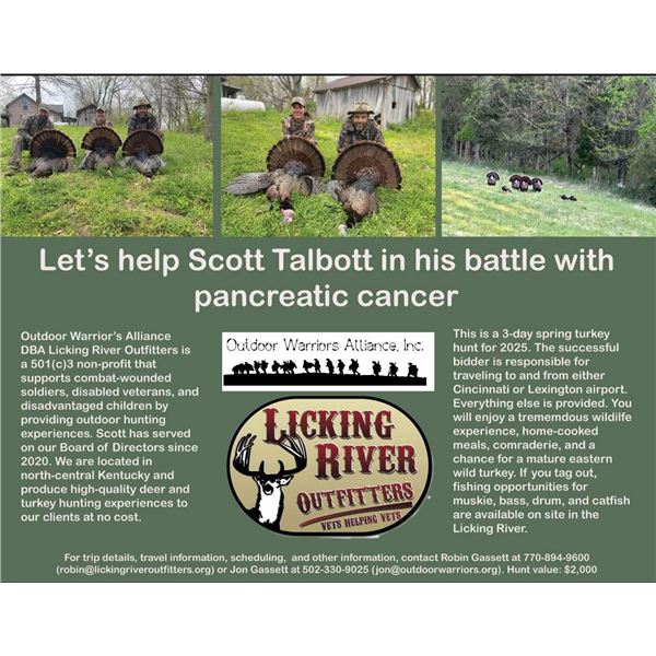 3 Day Spring Turkey Hunt- Kentucky