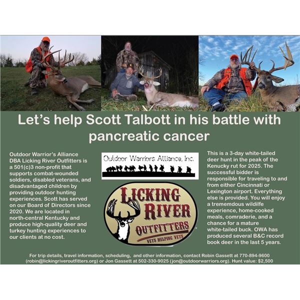 3 Day Whitetail Hunt- Kentucky