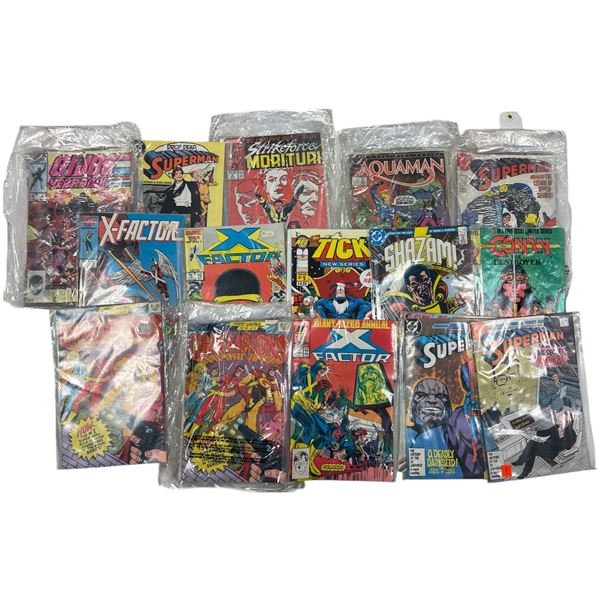 Group of Misc Comic Books Including - Superman, Aquaman, GI JOE, Shazam, X Factor, Etc.