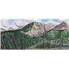Image 2 : Narin Falls Acrylic on Canvas 24x48in Peter Daniels Fine Art Appraised Retail - $5000