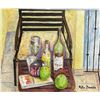 Image 2 : Still Life Bottles. Acrylic on Canvas 20x26 Appraised Retail - $3295