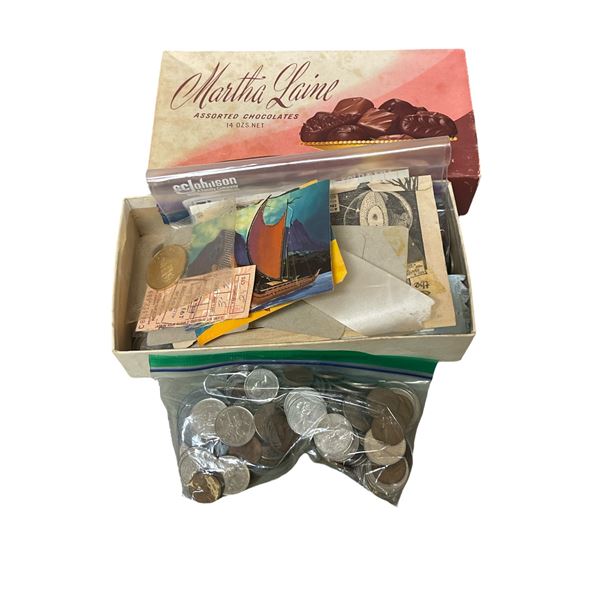 Group of Misc Including - Foreign Coins, Canada Confederation Coin, Watches, Ring, Pocket Knife, Etc