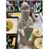 Image 8 : Group of Misc Including - Quan Yin Porcelain Statue, Engraved Cocktail Forks w/Holder & Hindu Figuri