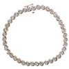 Image 1 : 1.00 ct. NATURAL WHITE DIAMOND TENNIS BRACELET in 14K White Gold plated 925 Sterling Silver â[x=#836