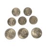 Image 2 : Group of 8 1970s United States coins - includes 5 Kennedy half dollar coins & set of 3 - 1776-1976 E