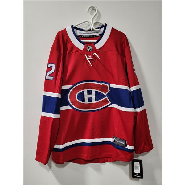 NHL Fanatics C Caufield 22 Montreal Canadiens Jersey Size: L