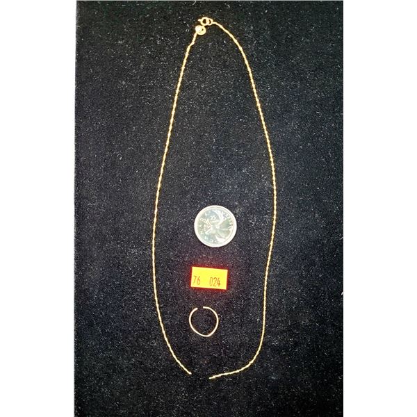 10K Gold Necklace (1.10g)