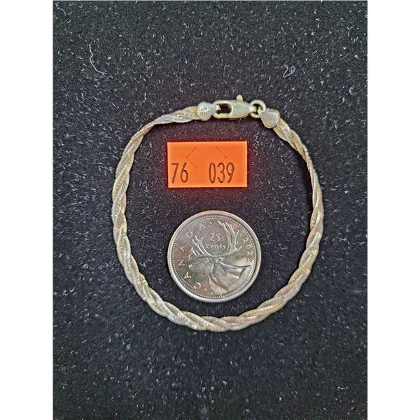 925 Sterling Silver Bracelet (2.40g)