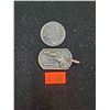 Sterling Silver Pistol Dog Tag Pendant (14.48g)