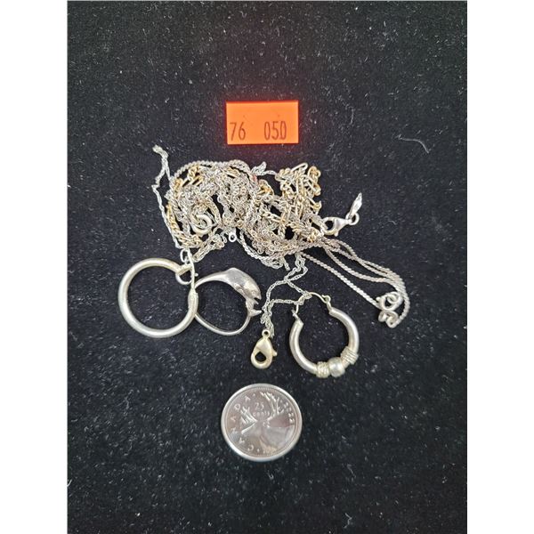 925 Sterling Silver Jewelry (17.41g)