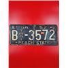 Image 1 : 1952 Peach State License Plate