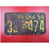 Image 1 : 1954 Nebraska License Plate