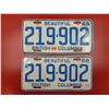 Image 1 : 1966 British Columbia License Plate Pair