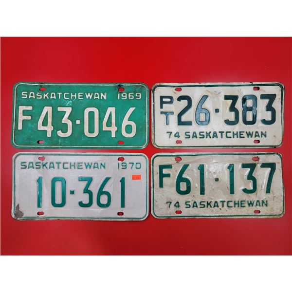 Vintage Saskatchewan License Plates