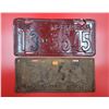 Antique Ontario & Nebraska License Plates