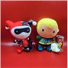 DC Universe Harley Quinn & Aqua Man Plush Toys