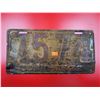 Antique 1922 License Plate
