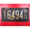 Antique License Plate
