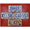 Vintage America's Dairyland & British Columbia License Plates