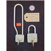 2 Mastercraft Vintage Locks w/ Working Key