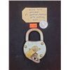 Heavy Duty Antique German Padlock w/ Working Key