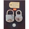 Two Antique Padlocks w/ Working Keys