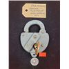 PRR Railway Padlock "Slaymaker" w/ Working Key