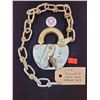 C.P.R Padlock & Chain w/ Working Key