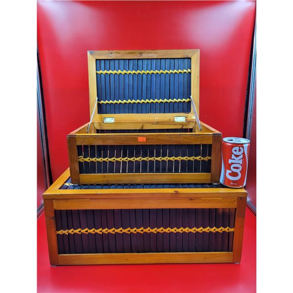 Vintage Wooden Storage Boxes