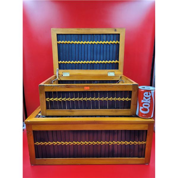 Vintage Wooden Storage Boxes