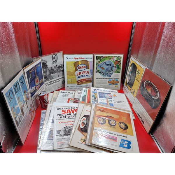 Vintage Automobile Advertising Poster Lot (30-40)