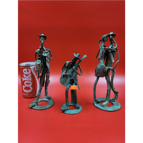 Vintage Dancing Scrap Art Figurines