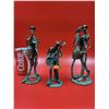 Vintage Dancing Scrap Art Figurines