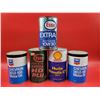 Vintage Motor Oil Cans (Full)