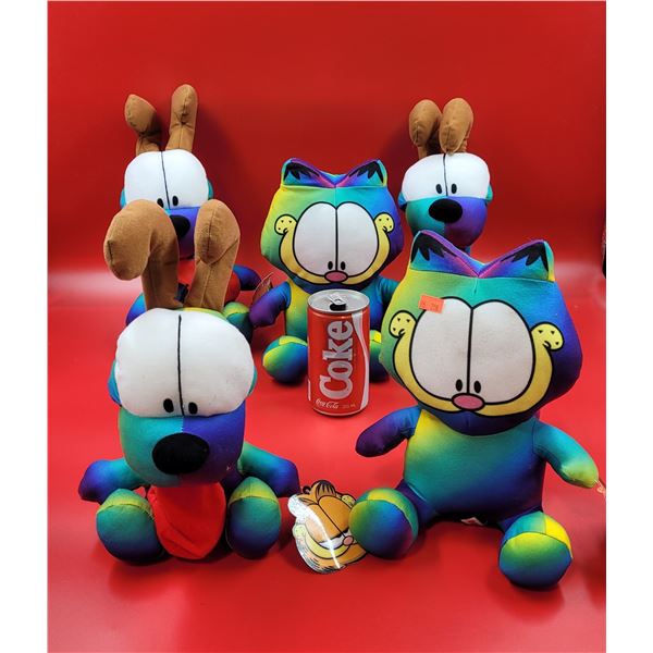Rainbow Garfield Plush Toys