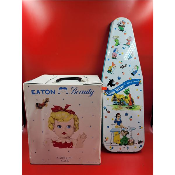 Vintage Eaton Beauty Carrying Case & Disney Snow White Ironing Board