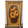 Large Vintage Original Sunflower 3-D Painting