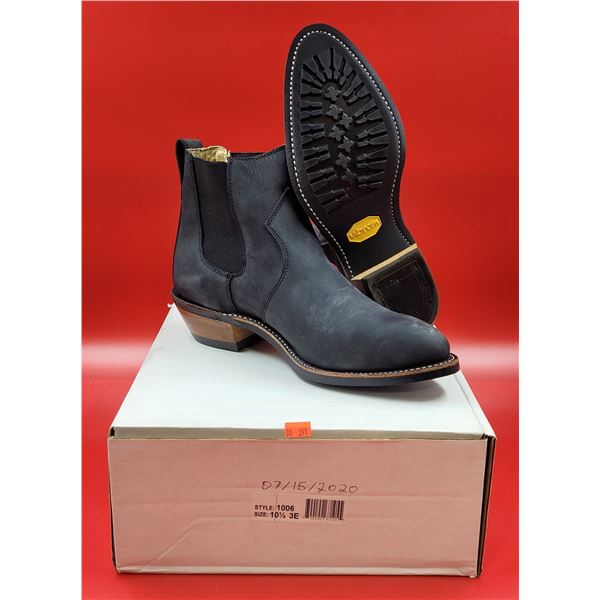 New Men's Size 10.5 Dayton Black Leather Boots