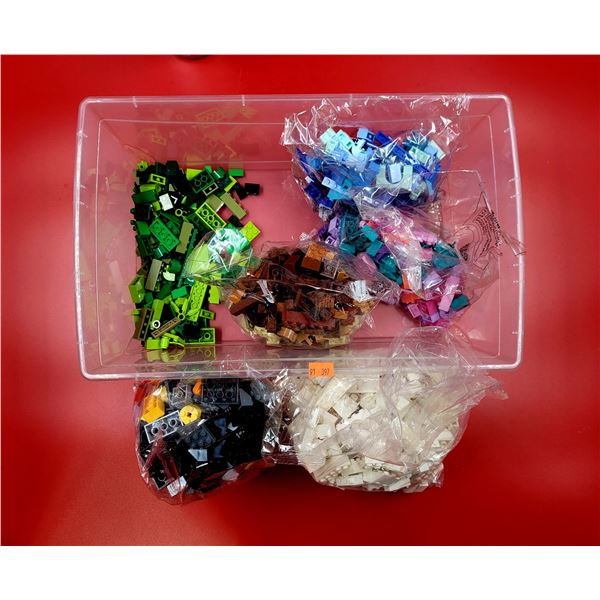 Bin of Lego Bricks