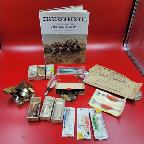 Vintage Fishing Lures and Western Americana Art Book